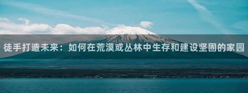 先锋电子车载娱乐系统：徒手打造未来：如何在荒漠或丛林中生存和建设坚固的家园