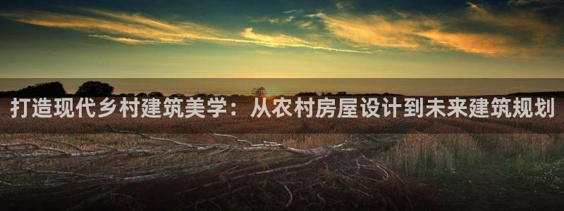 先锋娱乐公司正规吗吗：打造现代乡村建筑美学：从农村房屋设计到未来建筑规划