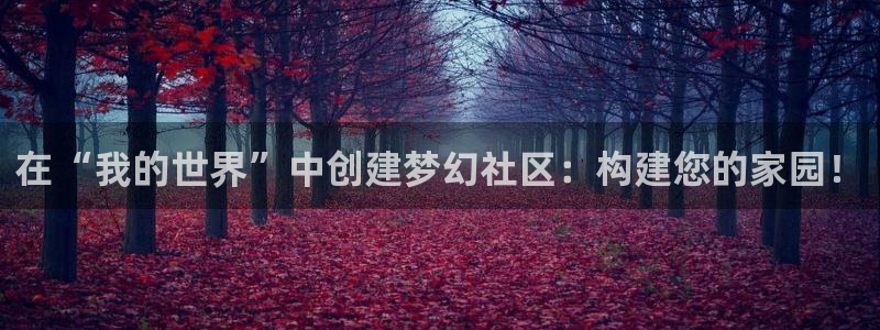 先锋娱乐官：在“我的世界”中创建梦幻社区：构建您的家园！