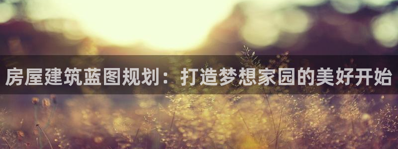 先锋娱乐币：房屋建筑蓝图规划：打造梦想家园的美好开始