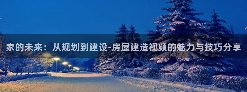 贵州先锋娱乐：家的未来：从规划到建设-房屋建造视频的魅力与技巧分享