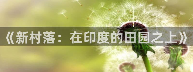 亚洲先锋娱乐招股：《新村落：在印度的田园之上》