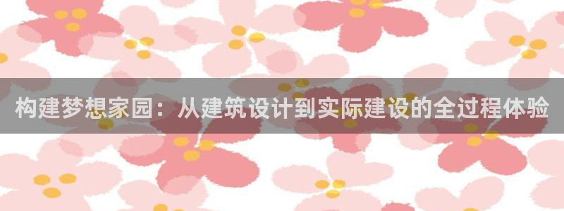 先锋电子旗下先锋娱乐：构建梦想家园：从建筑设计到实际建设的全过程体验