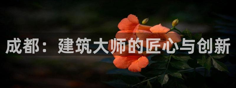 先锋娱乐游戏上分视频：成都：建筑大师的匠心与创新