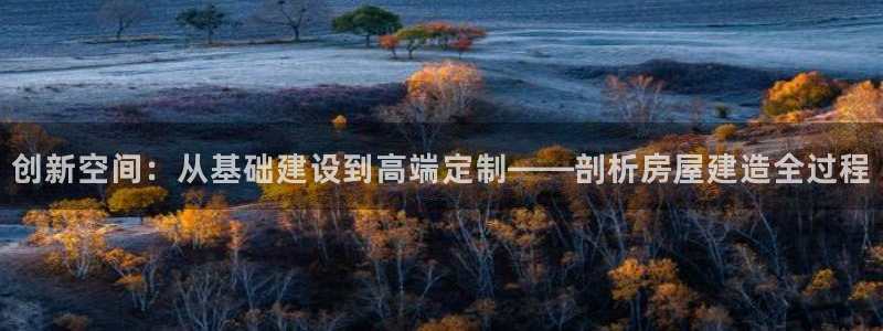 娱乐急先锋李诞甄子丹：创新空间：从基础建设到高端定制——剖析房屋建造全过程