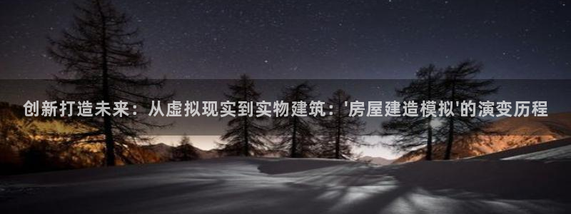 时代先锋娱乐：创新打造未来：从虚拟现实到实物建筑：\'房屋建造模拟\'的演变历程