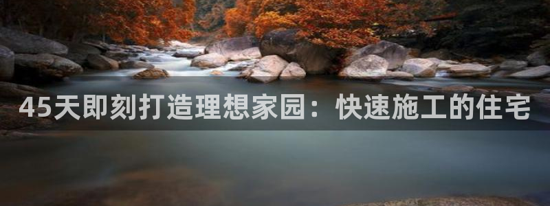 先锋娱乐理财logo：45天即刻打造理想家园：快速施工的住宅