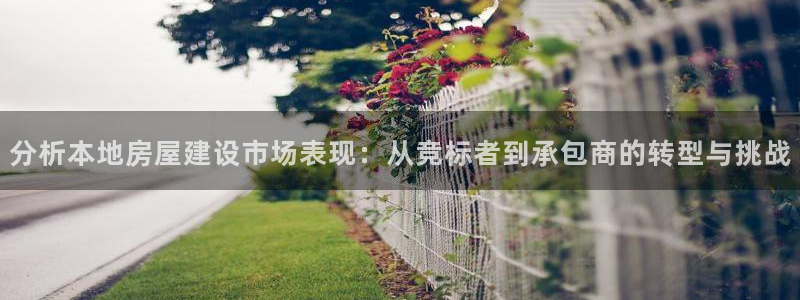 先锋娱乐软件：分析本地房屋建设市场表现：从竞标者到承包商的转型与挑战
