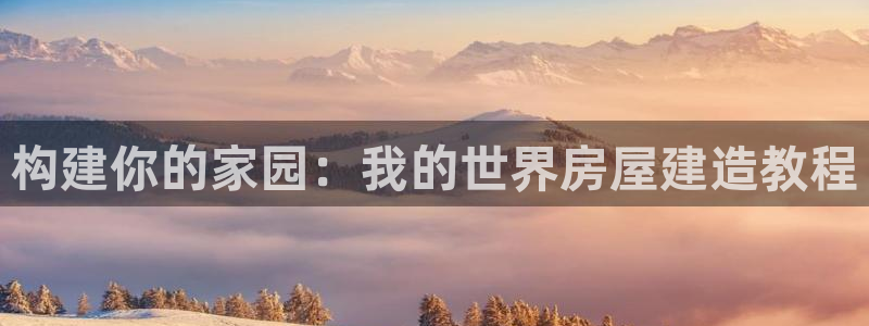先锋娱乐公司正规吗吗：构建你的家园：我的世界房屋建造教程